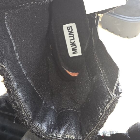 Muk Luks Boot Womens Finley FaithFaux-Fur Lined Women’s Black Sz. 8.5 - Picture 10 of 12